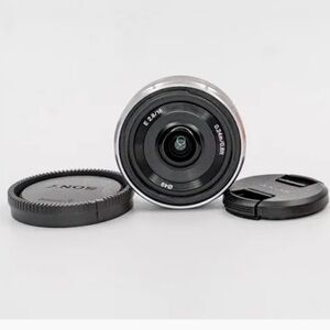 Sony alpha SEL16F28 16mm F2.8 AF Wide Angle Lens Silver 485 sel20f28